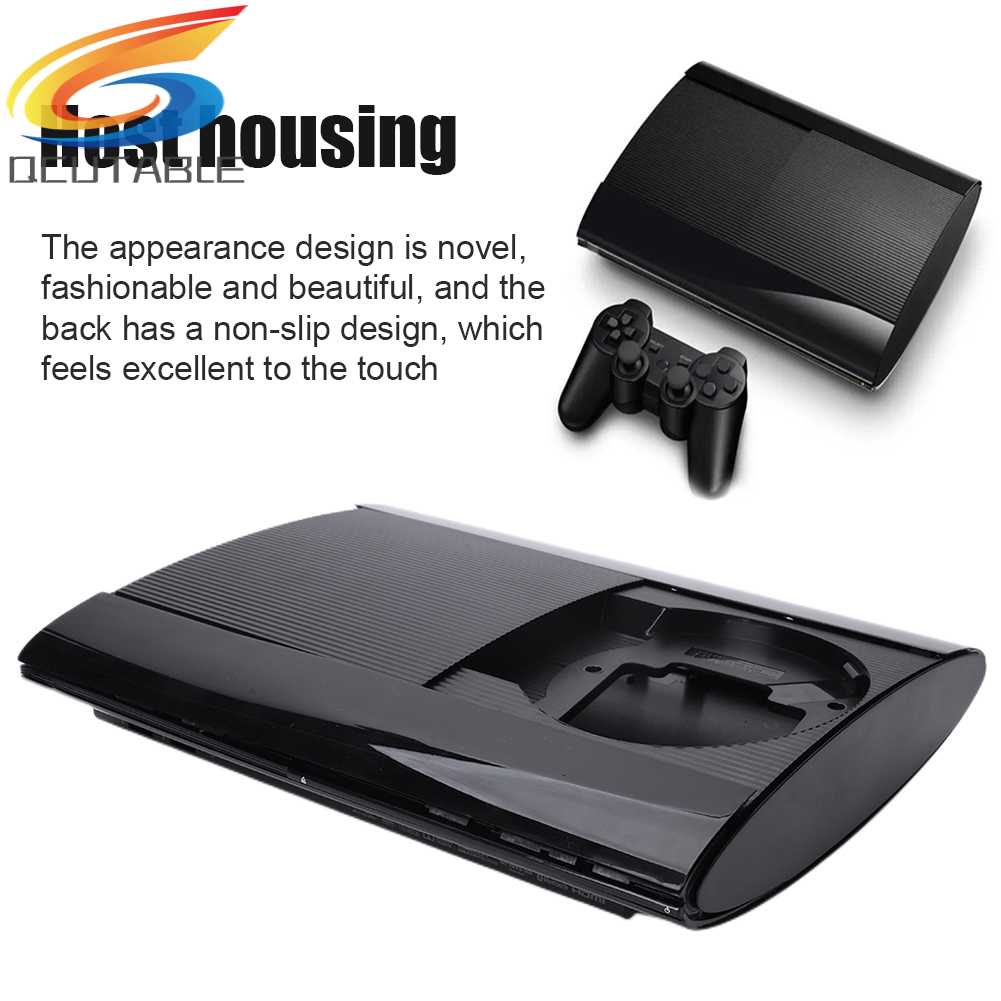 Bộ Vỏ Bọc Màu Đen Kèm Ốc Vít Cho Máy Chơi Game PS3 Super Slim 4K 4000