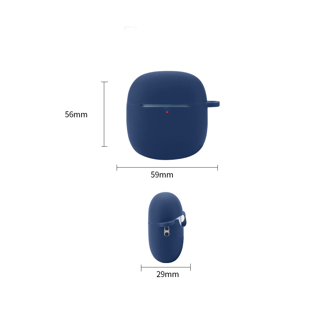 Vỏ Bảo Vệ Hộp Sạc Tai Nghe Bluetooth Baseus Bowie WX5 Bằng Silicon Màu Trơn Chống Sốc