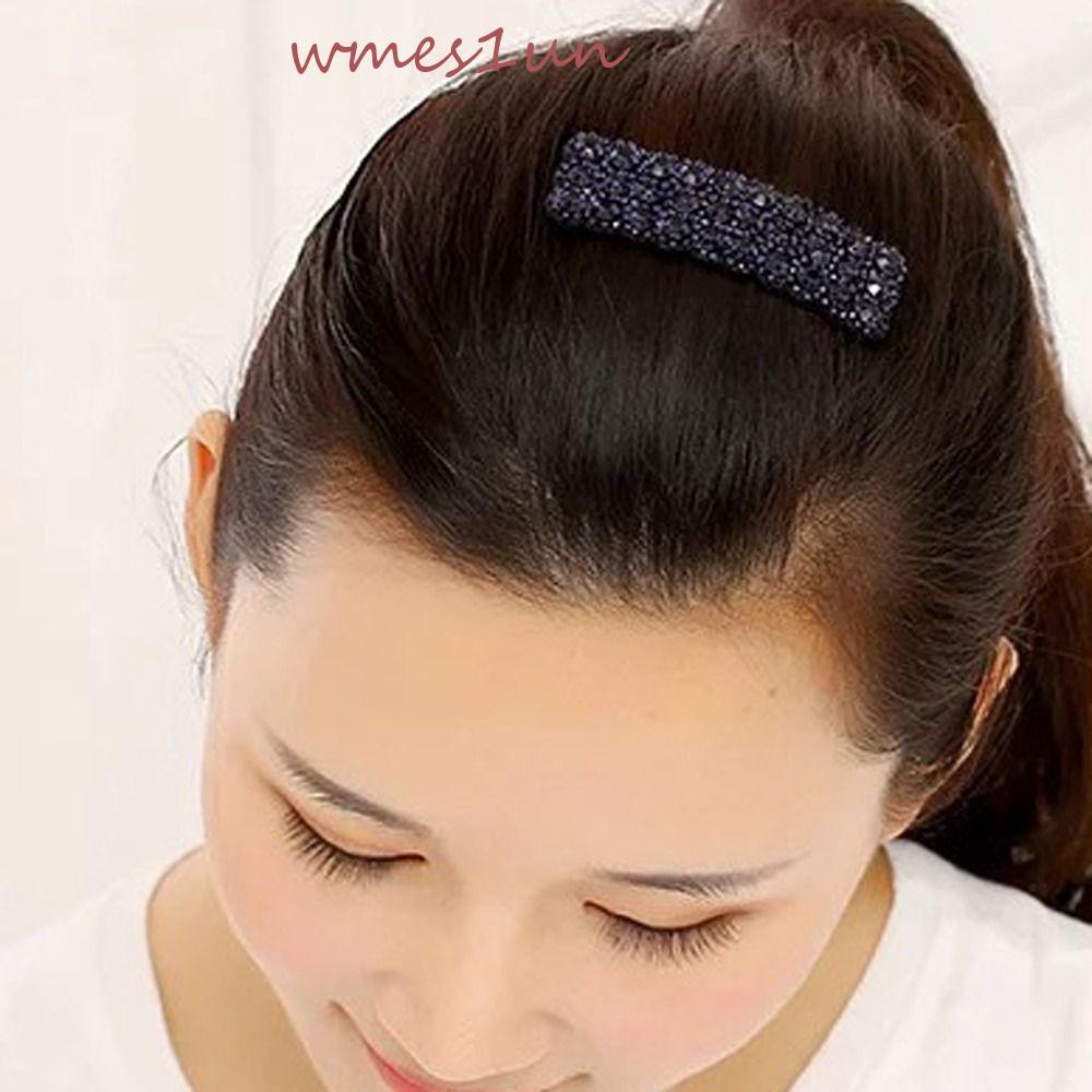 Kẹp Tóc Hình Chữ Nhật Phong Cách Hàn Quốc Vintage Lấp Lánh WMES15H