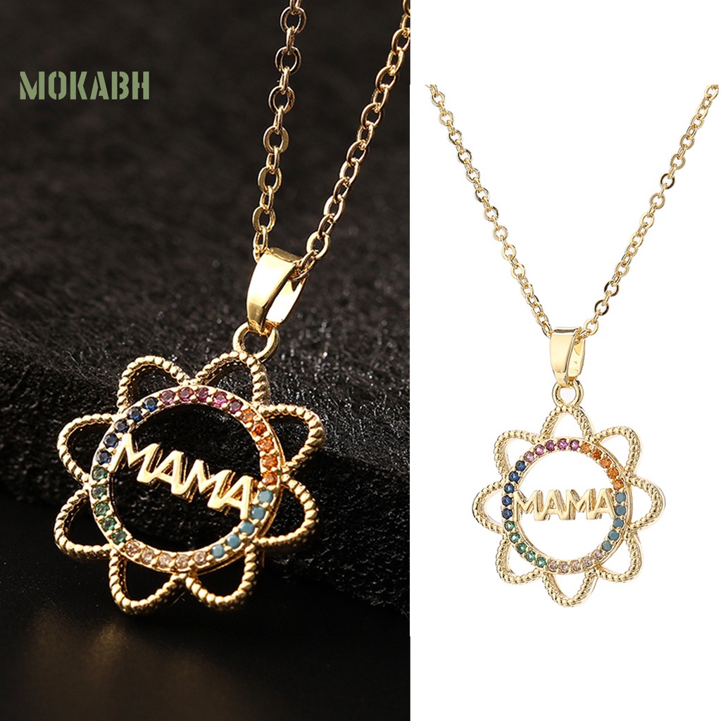 Vòng cổ Mặt Hoa Hướng Dương Đính Đá Nhiều Màu Thời Trang