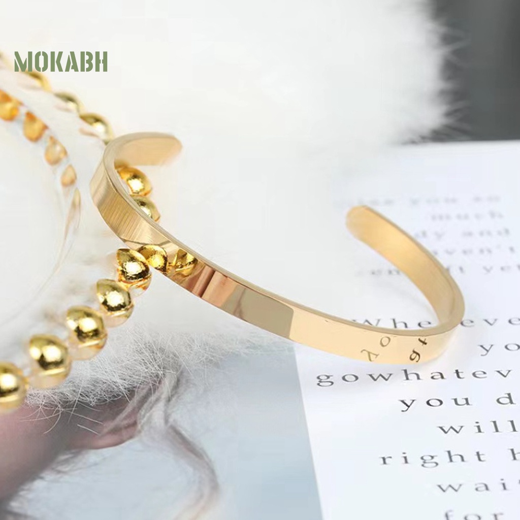 Vòng Đeo Tay Bằng Thép Không Gỉ Màu Sắc Thời Trang Dành Cho Nam Và Nữ