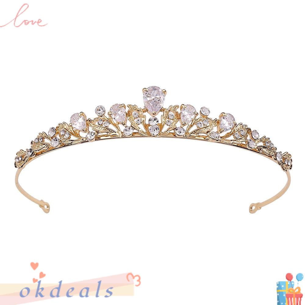 Vương Miện Cài Tóc Chất Liệu Hợp Kim Cho Cô Dâu|Khăn Trùm Đầu Thiết Kế Đơn Giản Tiện Dụng