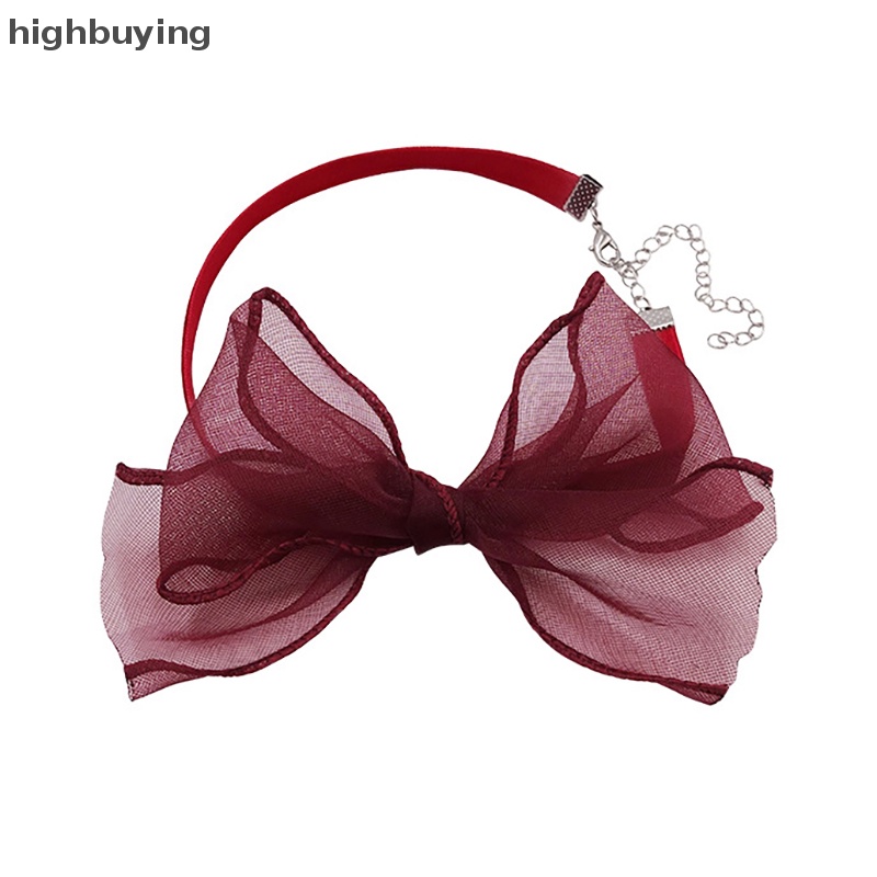 Vòng Cổ Choker Ren Màu Đỏ Đen Phong Cách Harajuku Gothic Quyến Rũ Cho Nữ