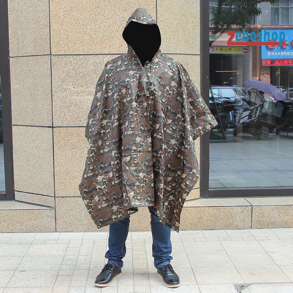 Áo Mưa Họa Tiết Rằn Ri Có Thể Thay Đổi Được Tiện Dụng Cho Nam Và Nữ