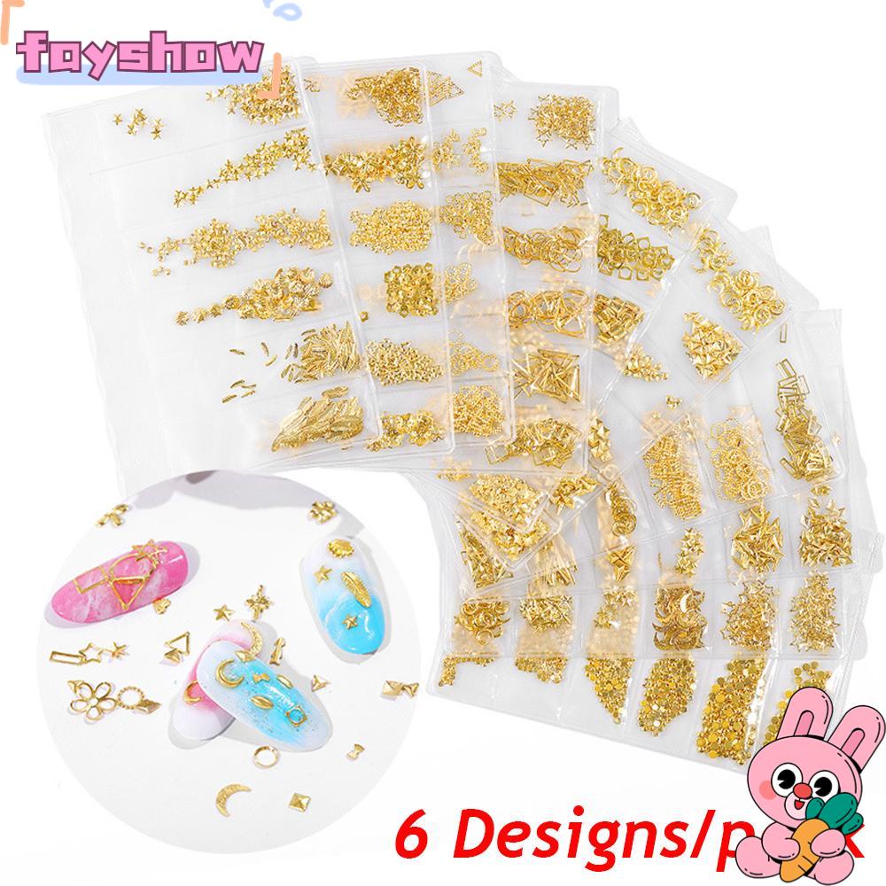 Miếng Dán Trang Trí Móng Tay Bằng Kim Loại DIY