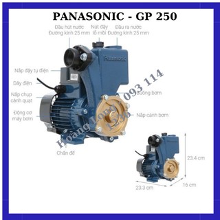 Bơm đẩy cao 250w GP-250JXK Panasonic chính hãng động cơ đồng, bảo hành 1 năm