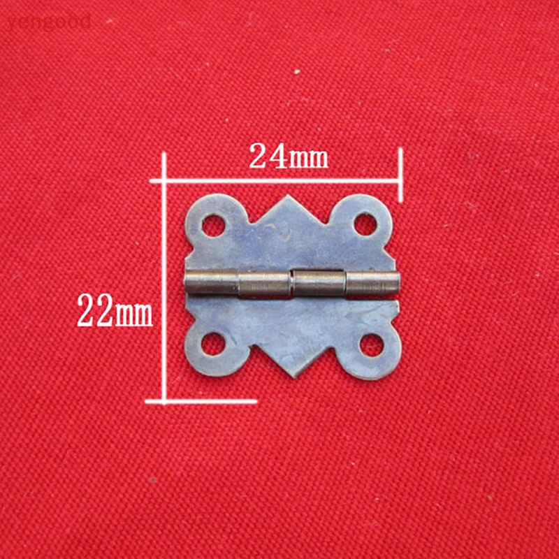 Set 10 Bản Lề Bướm Mini Bằng Đồng Thau Nhiều Màu Sắc Dùng Để Sửa Chữa Ngăn Kéo / Hộp Trang Sức