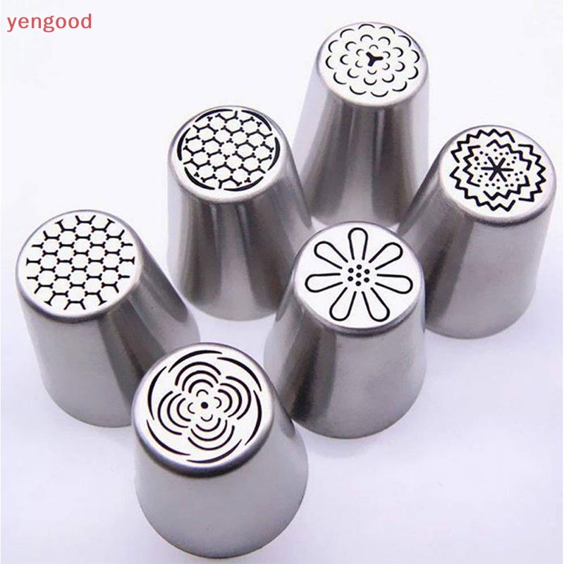 Bộ 6 Đuôi Bắt Bông Kem Bằng Thép Không Gỉ Chất Lượng Cao