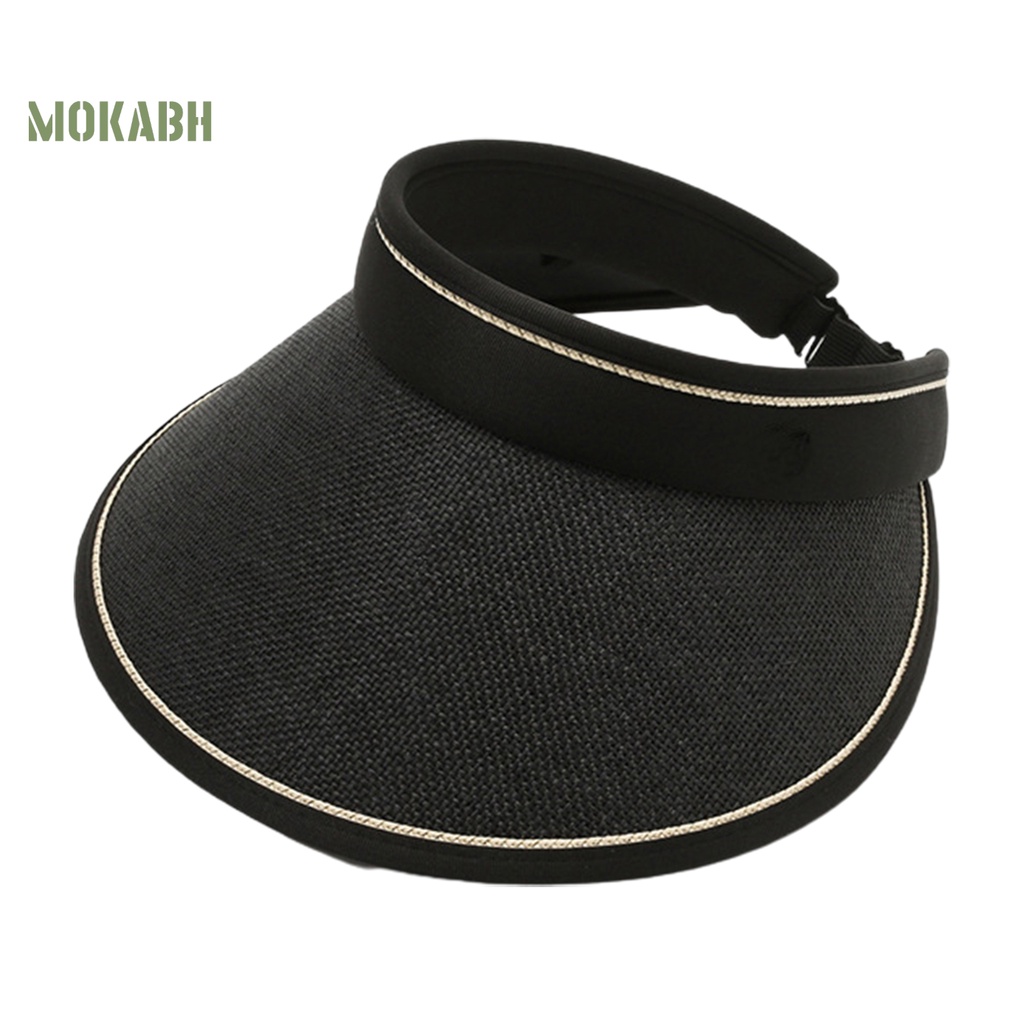 Nón Rộng Vành Hở Chóp Màu Sắc Tương Phản Tùy Chỉnh Thời Trang Đi Biển Mùa Hè Cho Nữ