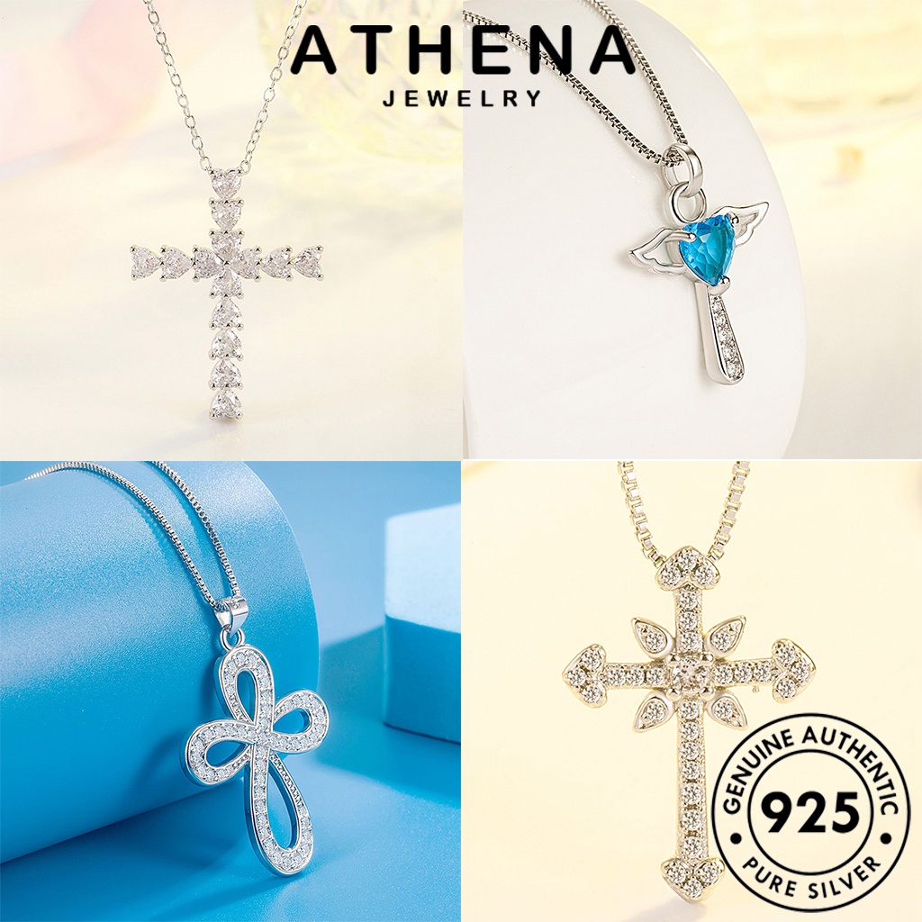 Athena JEWELRY Xuyên Kẹp Trên Kim Cương Moissanite Bông Tai Xoắn Bạc Phụ Kiện 925 Nữ Bạc Tua Rua Nguyên Chất Bạc Cá Hàn Quốc JEWELRY E1473