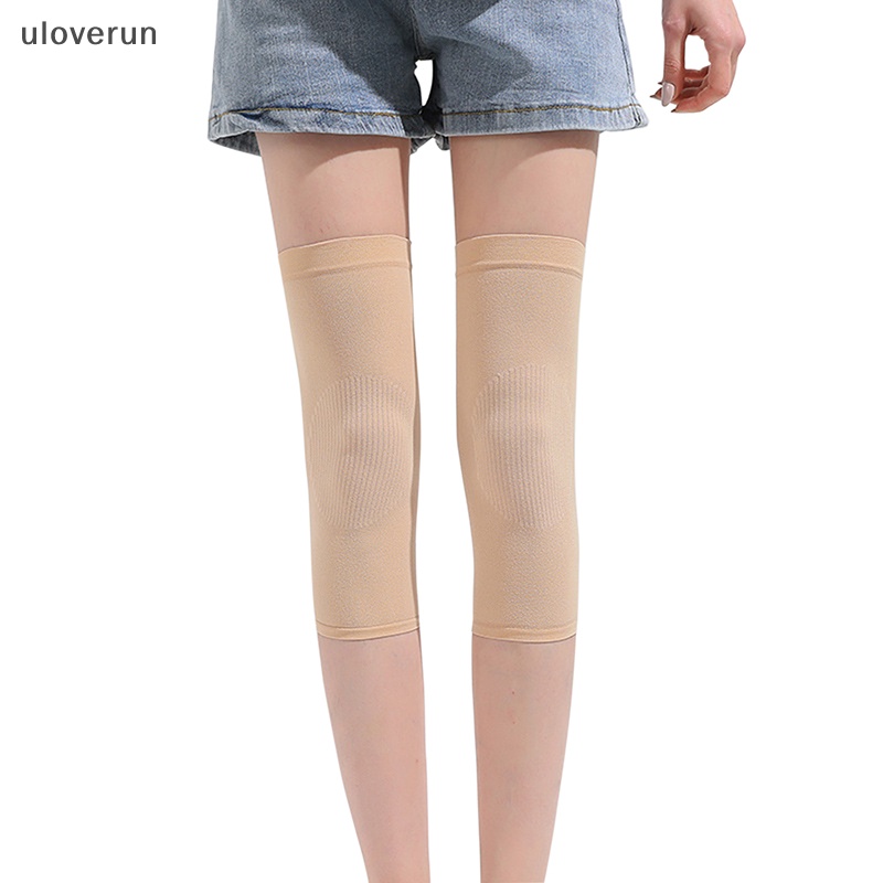 1 Cặp Đệm Bảo Vệ Đầu Gối Bằng Nylon Co Giãn Hỗ Trợ Luyện Tập Thể Thao