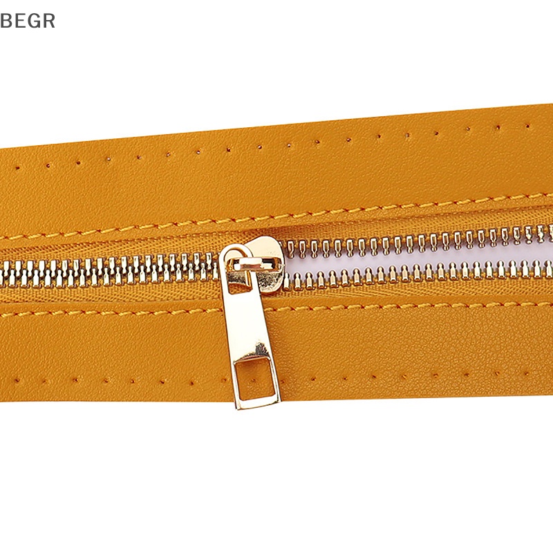 Khóa Kéo Bằng Da PU Cứng Chuyên Dụng Cho May Vá Quần Áo vn