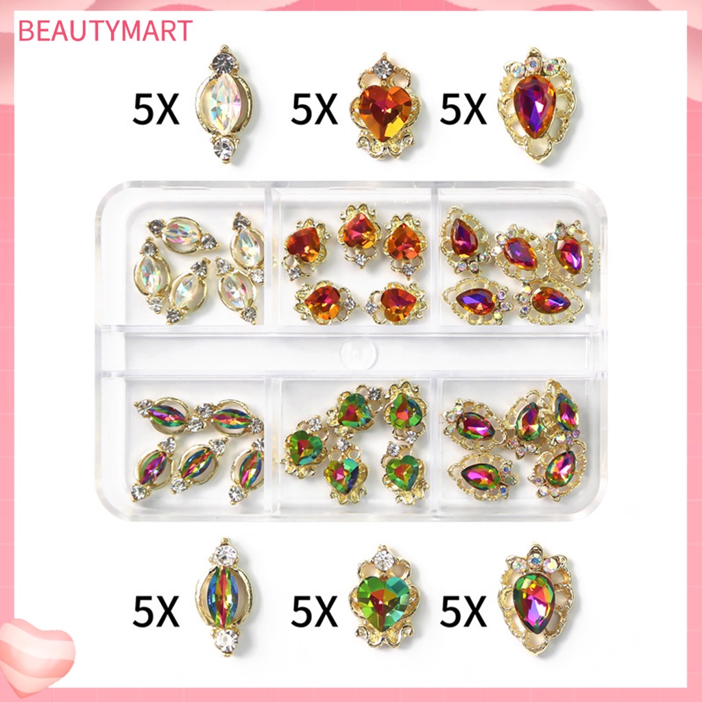 Phụ Kiện Trang Trí Móng Tay Hình Bướm Bằng Hợp Kim Siêu Sáng Bóng DIY