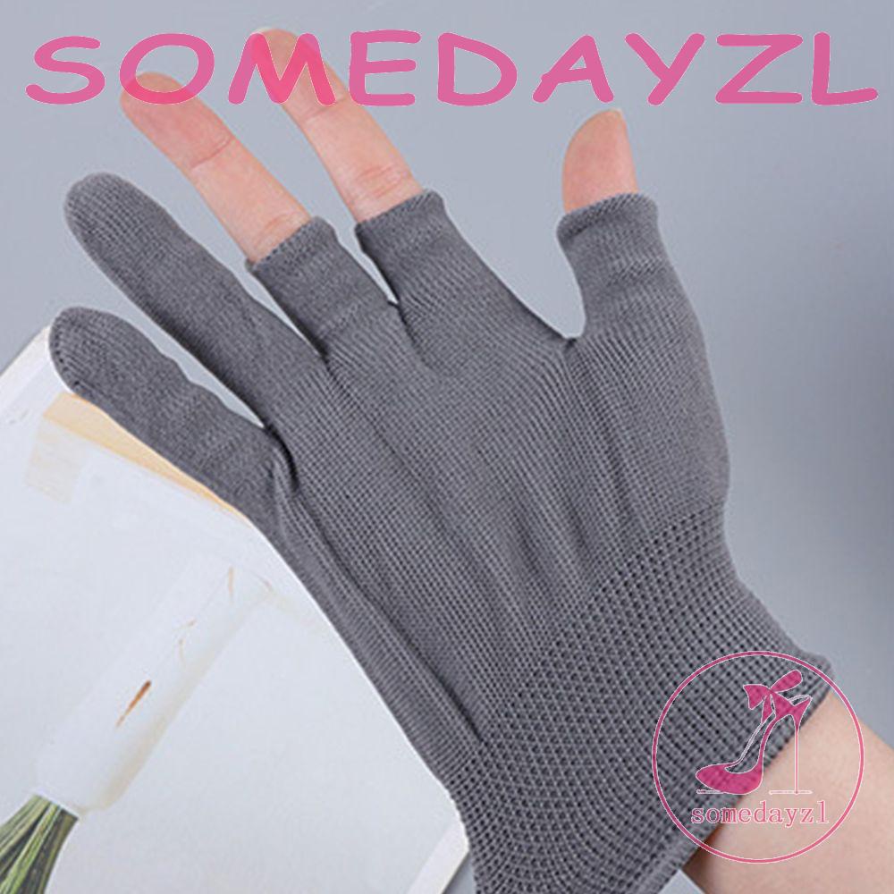 Găng Tay Nylon Thể Thao Ba Ngón Thoáng Khí Bảo Vệ Chống Nắng Chống Trượt Khi Lái Xe Ngoài Trời Cho Nam SOMEDAYZL