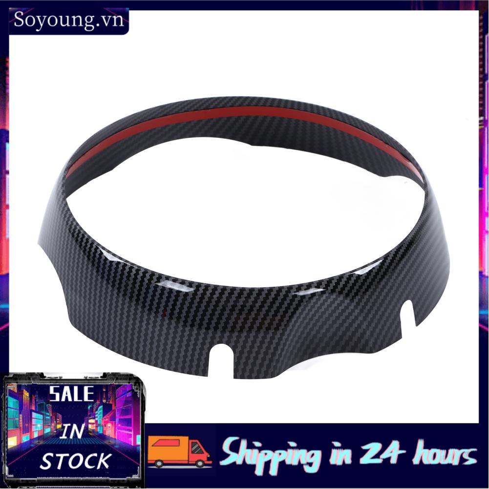 Soyoung Screen Frame Trim  Scratch UV Covers Colorfast Carbon Fiber Style Lightweight for Car