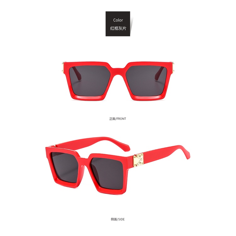 Kính Mát Gọng Vuông Lớn Phong Cách Âu Mỹ Thời Trang Cho Nữ