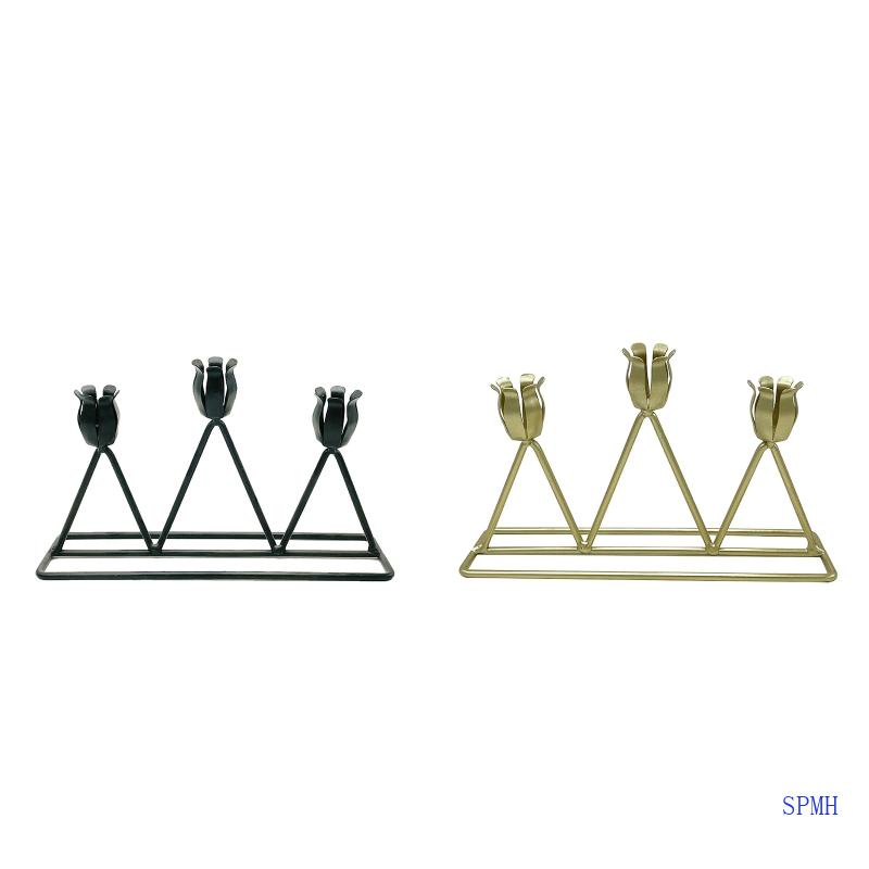 Chân Nến Bằng Kim Loại Phong Cách Bắc Âu Cổ Điển Dùng Để Trang Trí Bàn Tiệc Cưới