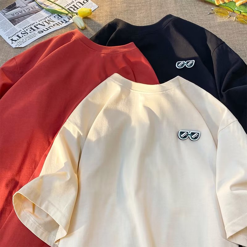 Áo Thun Tay Ngắn Khóa Dán Thời Trang Mùa Hè Cho Nam