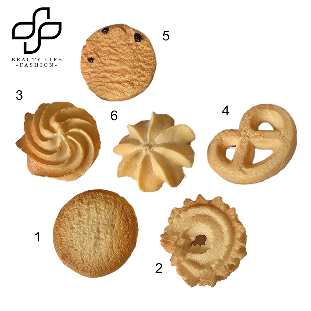 Kẹp Tóc Hình Bánh Quy Nhiều Kiểu Dáng Vui Nhộn Cho Nữ