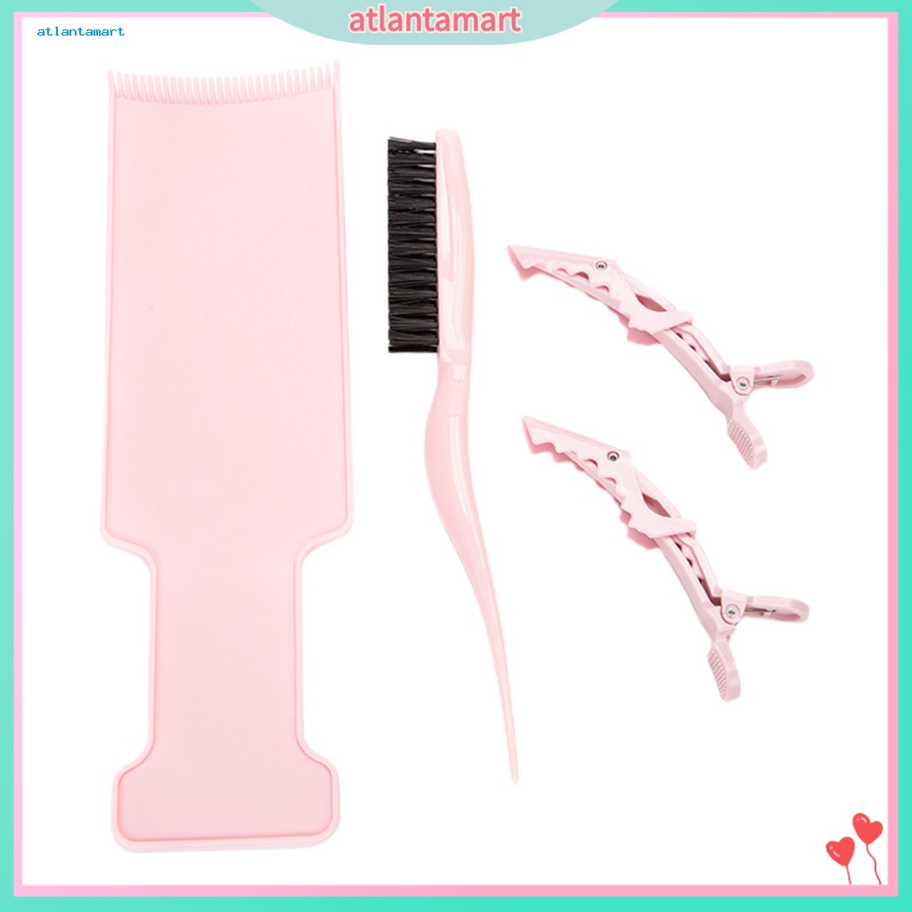 Túi Đựng Đồ Dùng Cao Cấp Tiện Dụng| Set 4 Bảng Nhuộm Tóc Tay Cầm Dài Kèm Kẹp Tiện Dụng Cho Salon