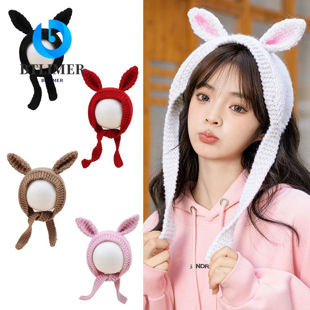 Mũ Len Trùm Đầu Ấm Áp Dễ Thương Cho Nữ