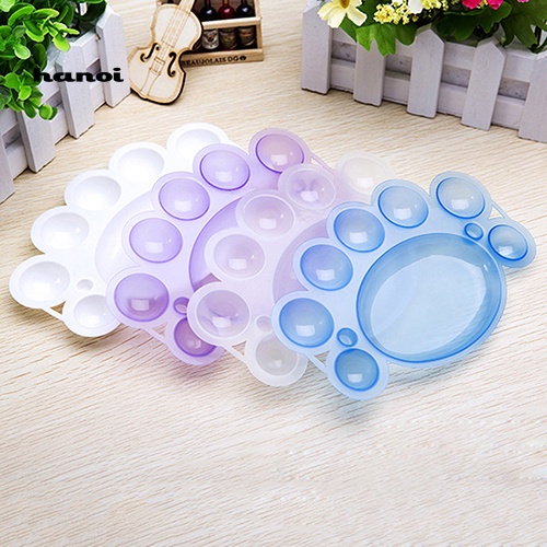 Set 2 Bảng Pha Màu Sơn Móng Hình Dấu Chân