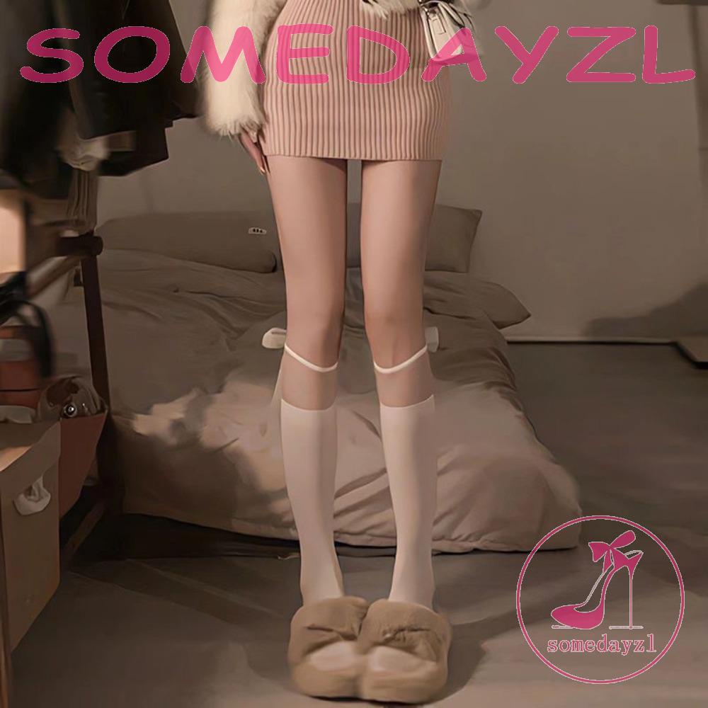 Vớ Cotton Cổ Vừa Chống Mài Mòn Phong Cách Lolita Thời Trang Cho Nữ