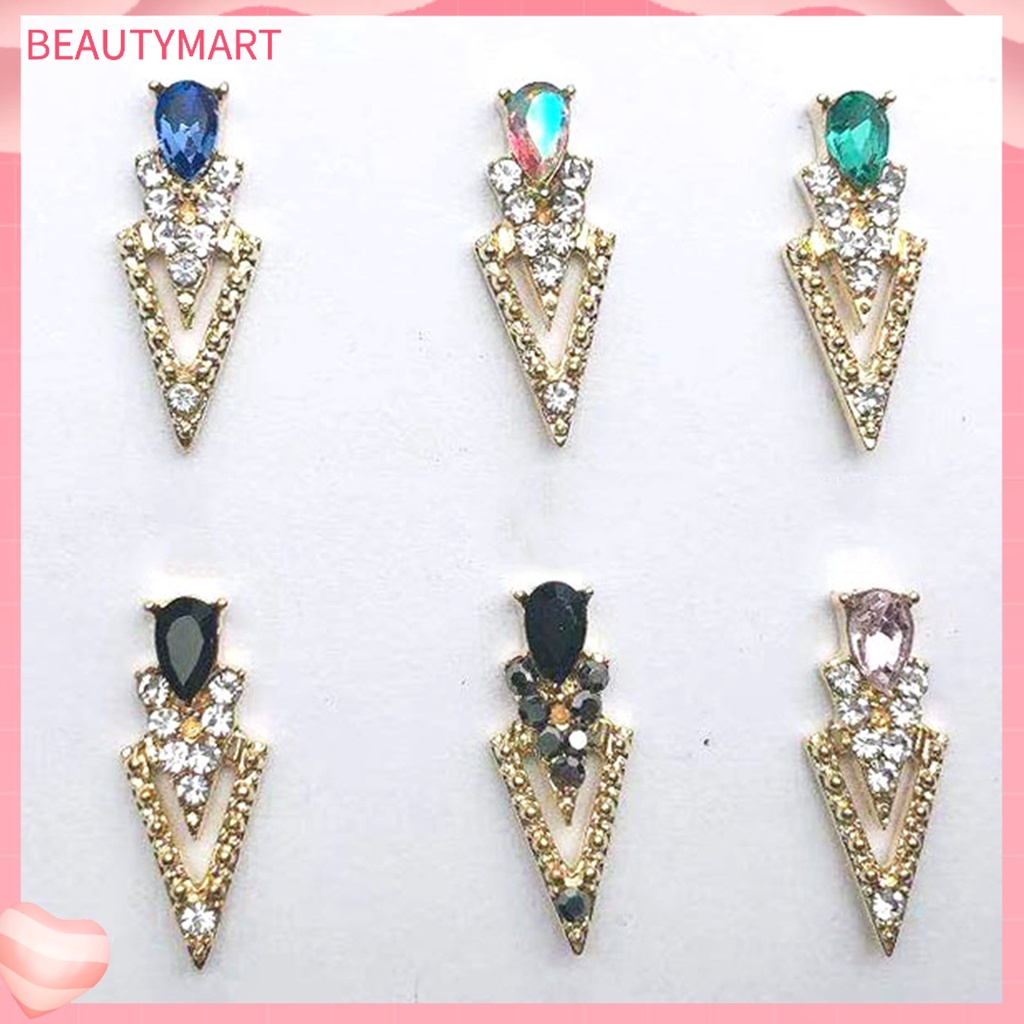 Bộ 20 Hạt Kim Cương Giả Hình Chữ V Trang Trí Móng Tay DIY