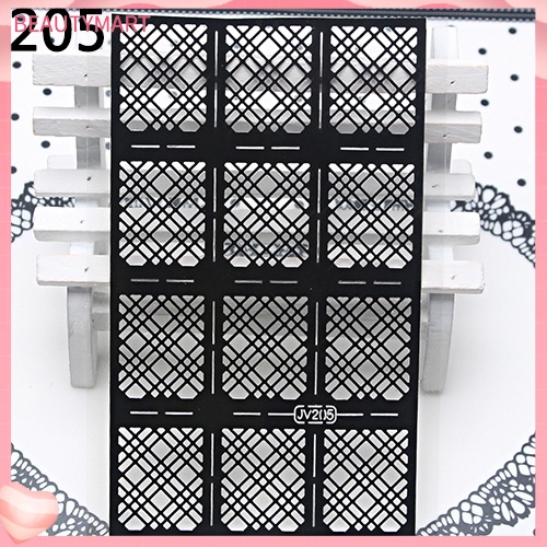 1 Tấm Sticker Rỗng Dán Móng Nghệ Thuật DIY Dễ Sử Dụng