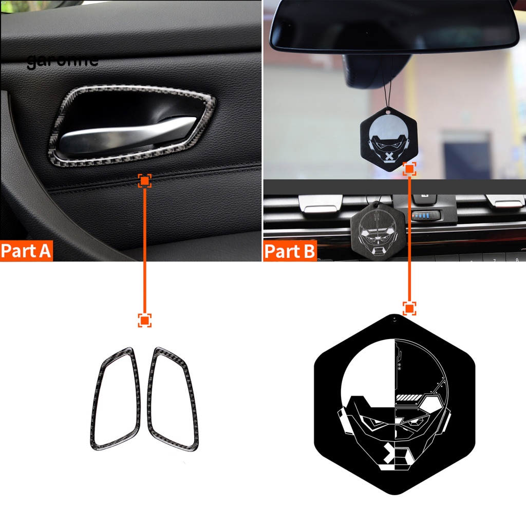 Bộ 4 Miếng Dán Trang Trí Tay Nắm Cửa Xe Hơi BMW E90 / E92 / E93