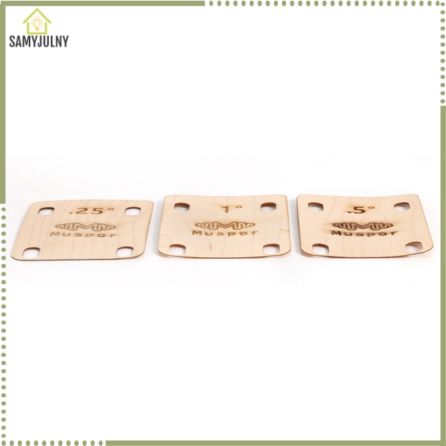 Set 3 Đệm Cổ Đàn Guitar Shim 0.25 0.5 1 Độ Chuyên Dụng