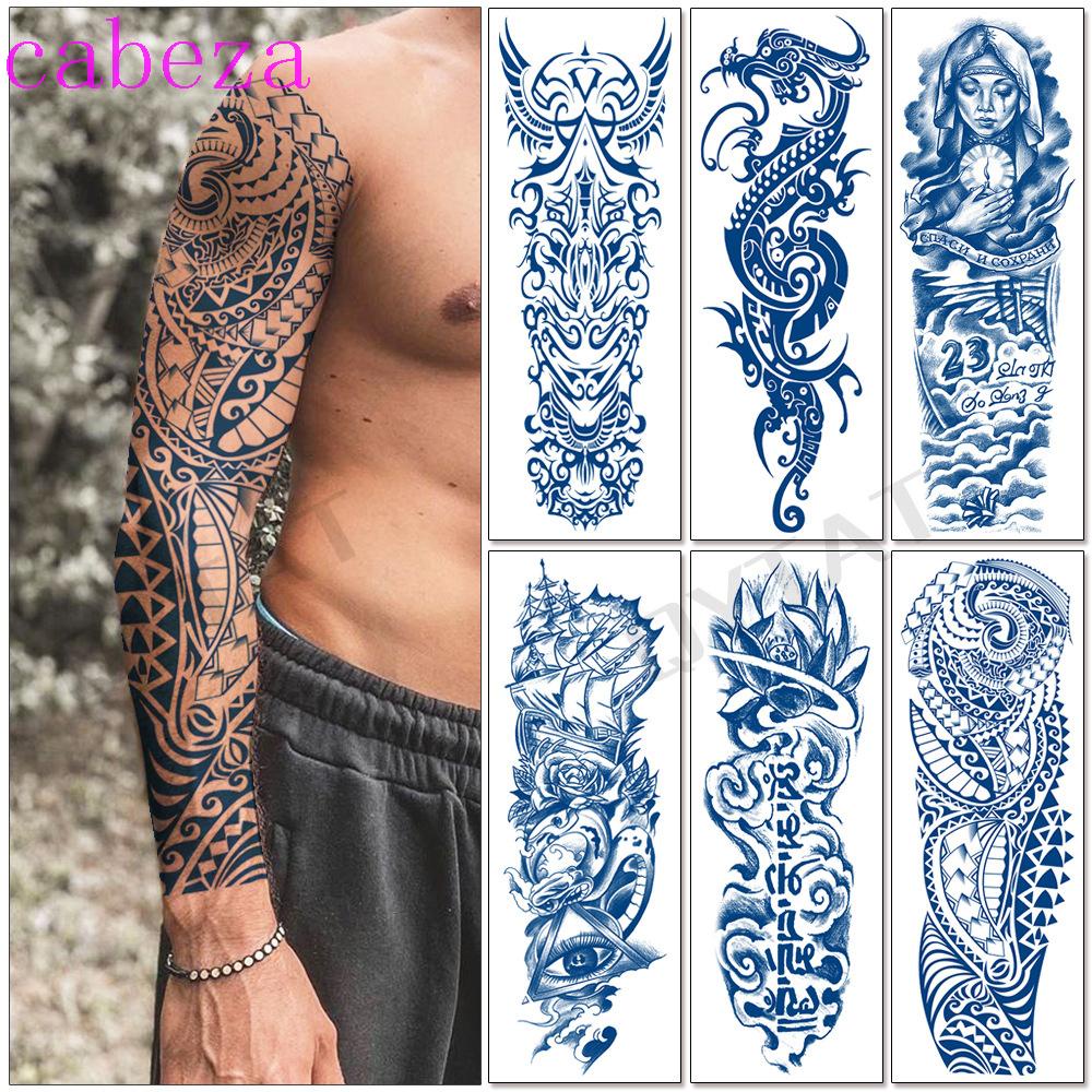 Miếng Dán Hình Xăm Giả Hình Rồng Chống Thấm Nước Độc Đáo