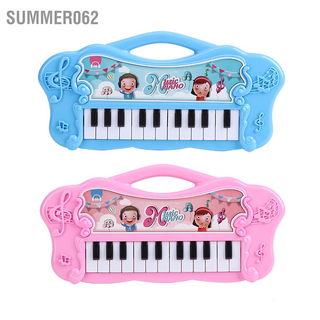 Summer062 Đàn Piano Điện Tử Đồ Chơi Trẻ Em Giáo Dục Sớm Âm Nhạc Bé Gái Quà Tặng
