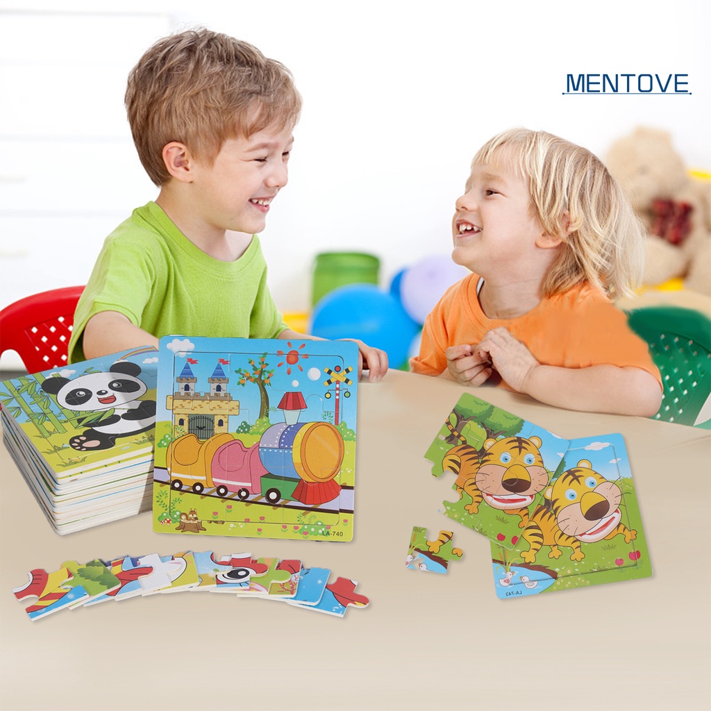 Bộ Đồ Chơi Ghép Hình Khỉ Hoạt Hình Vui Nhộn Cho Bé