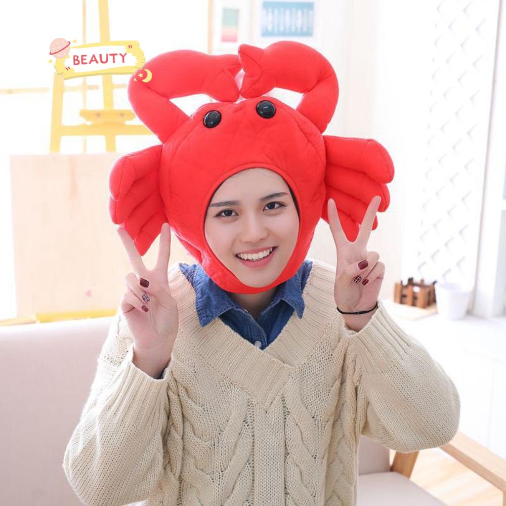 Mũ Trùm Đầu Hóa Trang Hình Con Cua Xinh Xắn Mới