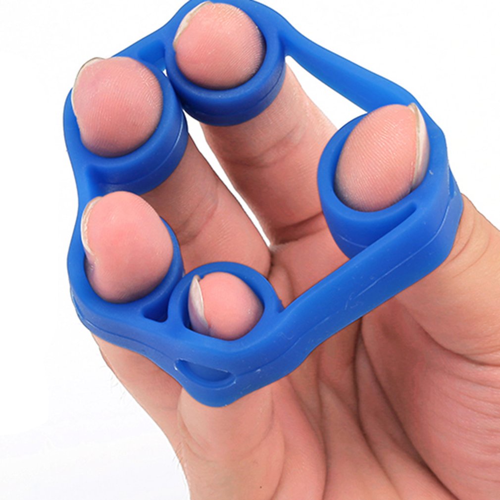 Silicone Finger Stretcher Hand Gripper Forearm Wrist Training Resistance Band Muscle Power Ring Exerciser Trainer [Q/6]