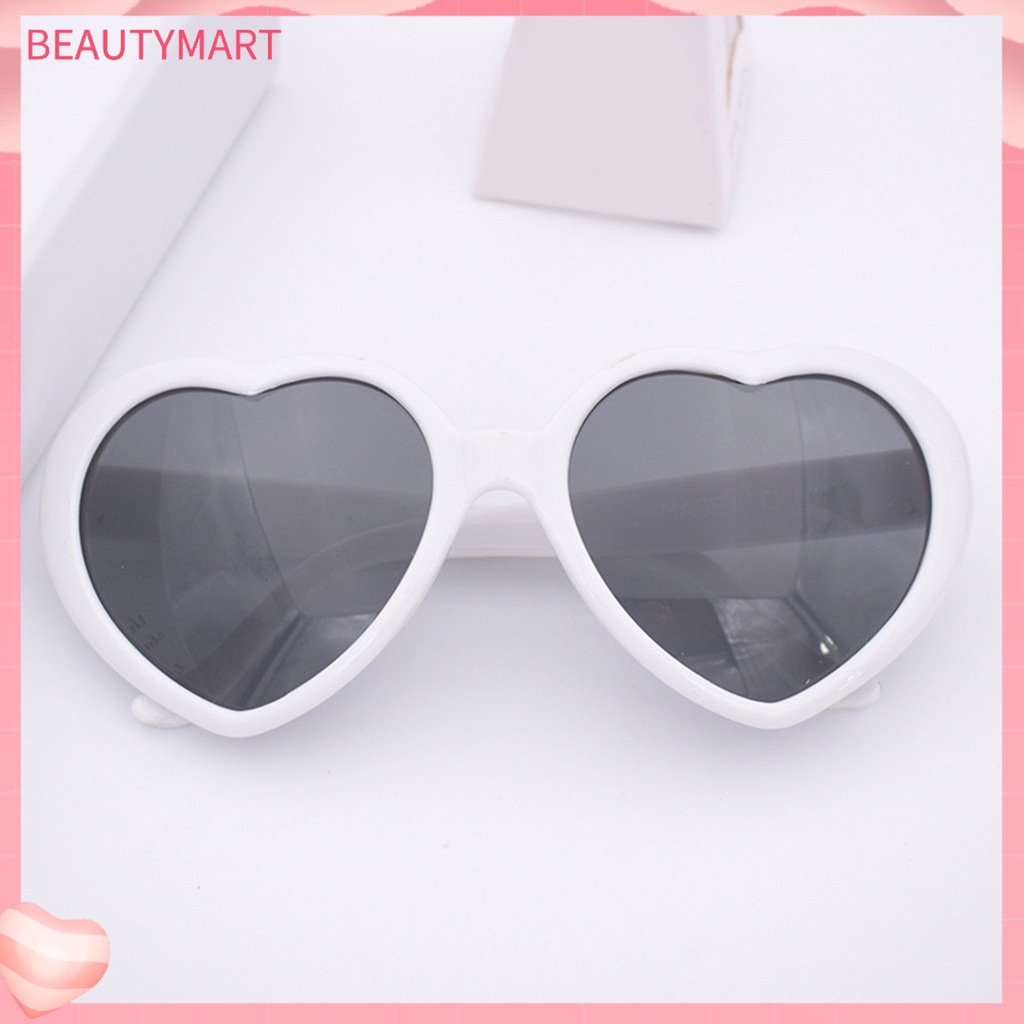 Kính Mát Hình Trái Tim Phong Cách Retro Dễ Thương Cho Nữ