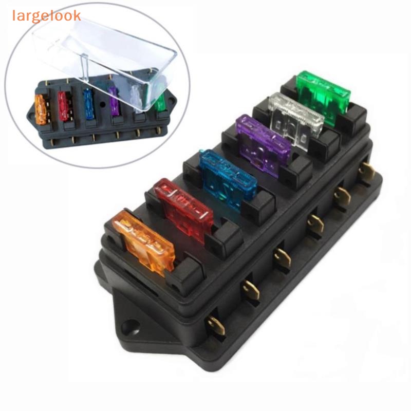Hộp Cầu Chì 6 Chiều DC 12V / 24V Chuyên Dụng Cho Xe Hơi