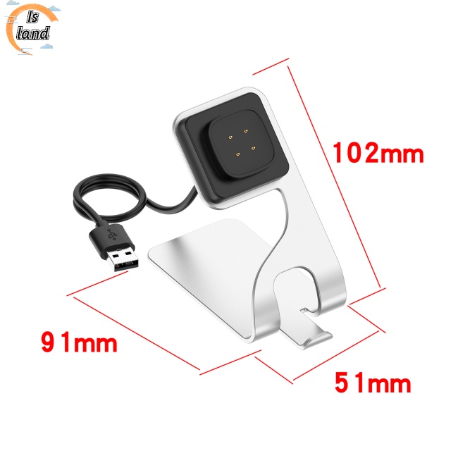 Đế Sạc Bằng Hợp Kim Nhôm Thay Thế Cho Đồng Hồ Thông Minh Fitbit Versa4 Sense2 Versa3