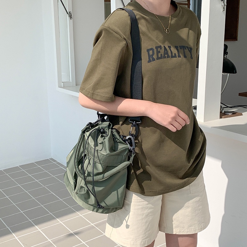 Túi Rút Dây Bằng nylon Sức Chứa Lớn Siêu Nhẹ Có Thể Gấp Gọn Dành Cho Nữ