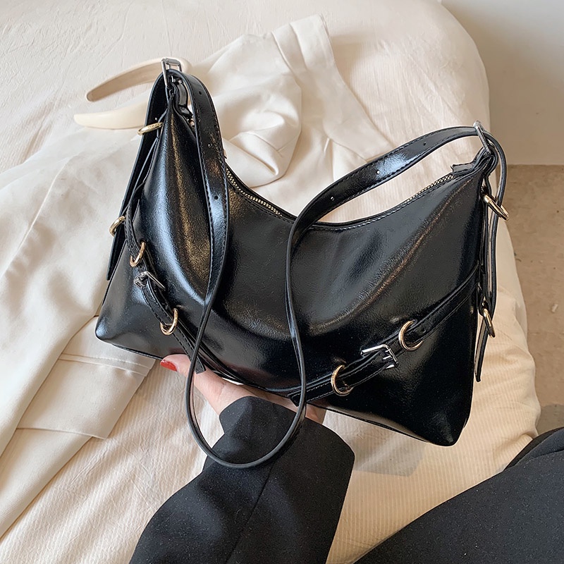 Ielgy Túi Xách tote Sức Chứa Lớn Màu Trơn Thiết Kế Đơn Giản Thời Trang Cao Cấp Phong Cách niche Cho Nữ