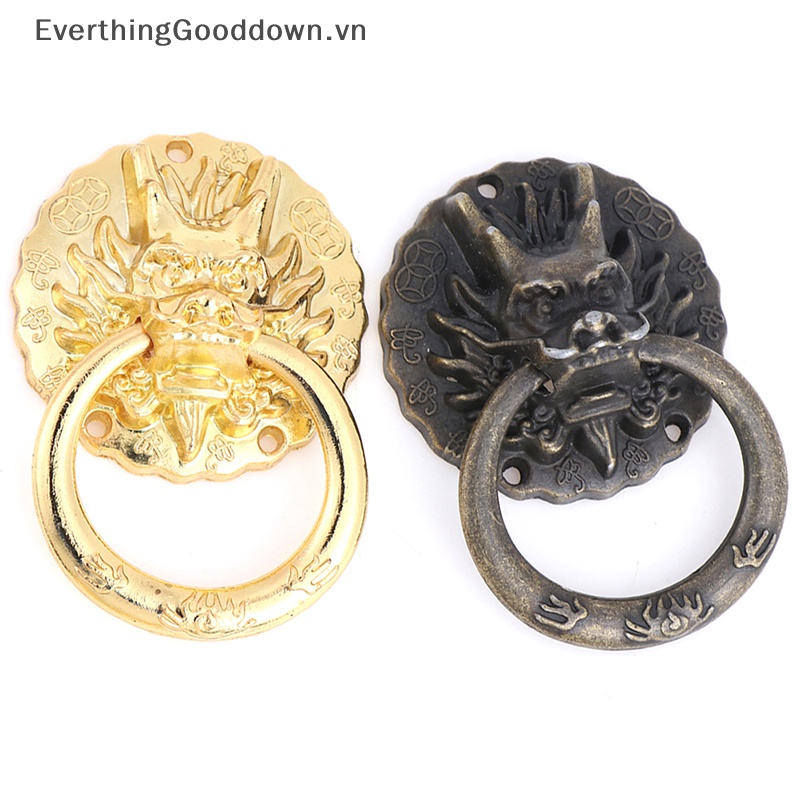 Set 10 Tay Nắm Cửa Hình Đầu Rồng Phong Cách Vintage