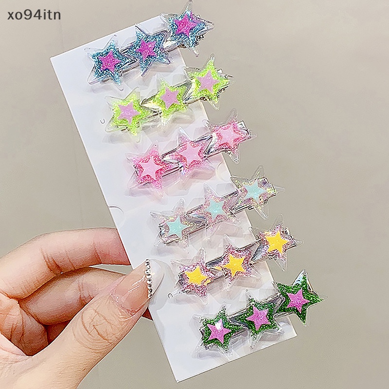 Kẹp Tóc Hình Ngôi Sao Trong Suốt Lấp Lánh Thời Trang