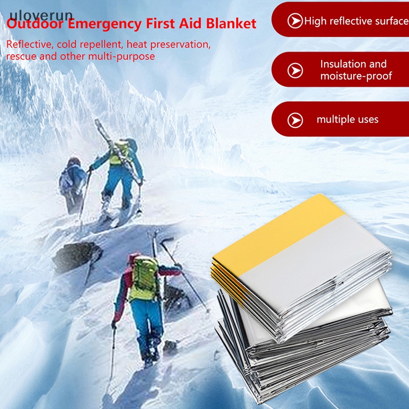 Chăn Cách Nhiệt Bằng Polyester Màu Bạc Đa Ứng Dụng Cho Hoạt Động Ngoài Trời