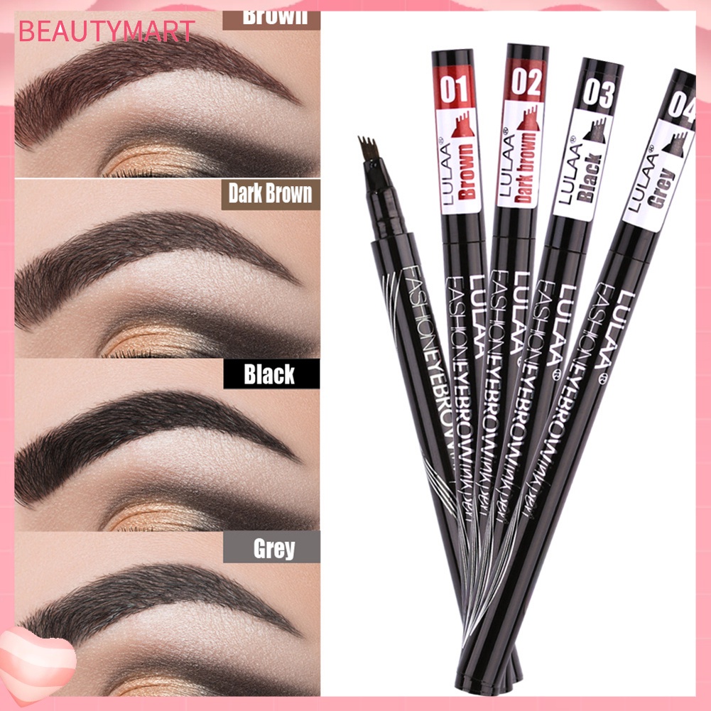 Bút Kẻ Lông Mày Dạng Lỏng LULAA Chống Thấm Nước Và Mồ Hôi Thiết Kế Hai Đầu