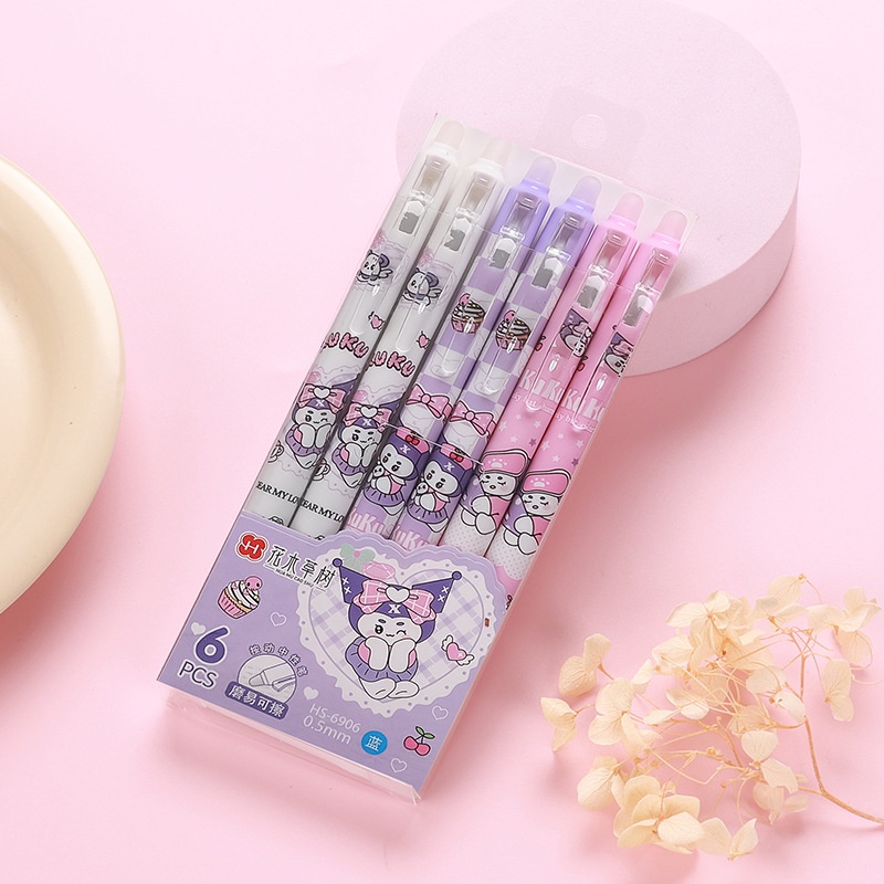 Bút Mực Gel Ngòi 0.5mm Họa Tiết Hoạt Hình Dễ Thương Cho Học Sinh Tiểu Học