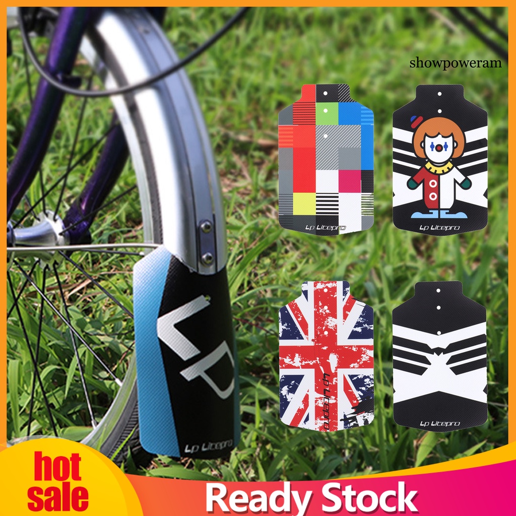 FENDER Tấm Chắn Bùn Trước Bằng PVC Họa Tiết Sáng Tạo Dễ Lắp Đặt Có Thể Gấp Gọn Cho Xe Đạp Brompton