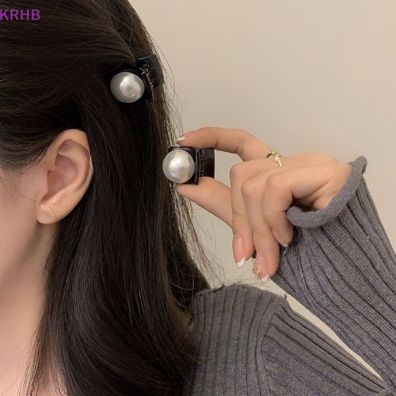 Kẹp Tóc Hình Nơ Đính Ngọc Trai Phong Cách Vintage Dành Cho Nữ Mới