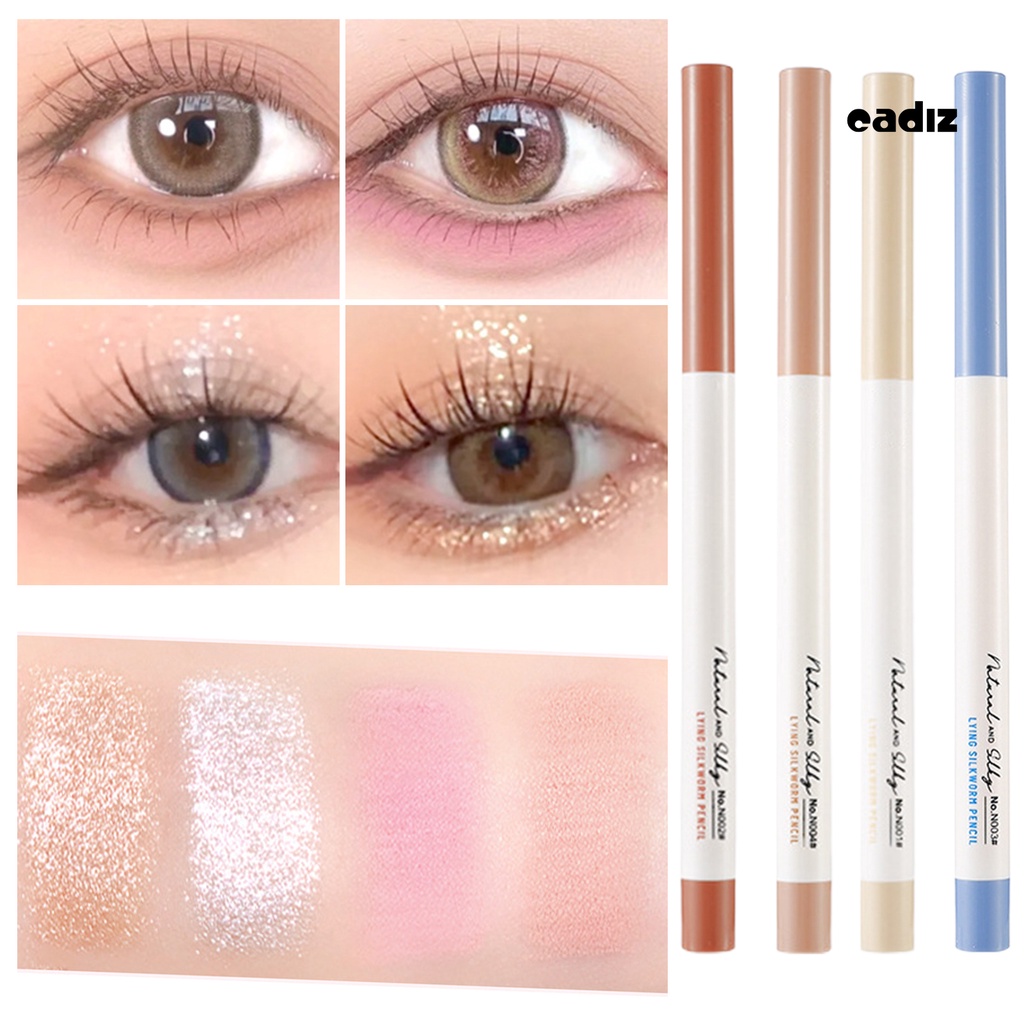 Bút Kẻ Mắt Trang Điểm Bắt Sáng 4 Màu Sắc Không Gây Kích Ứng An Toàn Cho Nữ