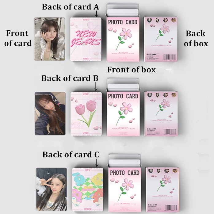 Hộp 50 Ảnh Lomo Card Lesserafim Nhóm Nhạc Kpop